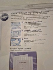 Wilton Bi-fold Programs~50 sheets~»White Simple Yet Elegant»~unused