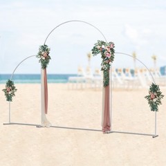 Freestanding Metal Arch Fan Backdrop Stand For Wedding Birthday Party Decor