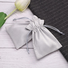 5pcs Flannel Jewelry Packing Pouch 5×7-9x12cm Drawstring Small Favors Gift Bags