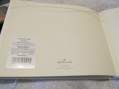 UN-USED Hallmark Wedding / Party / Visitors White Guest Book Faux Leather