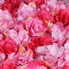 12x Artificial Flower Wall Rose Wall Diy For Wedding Background Wall Decor