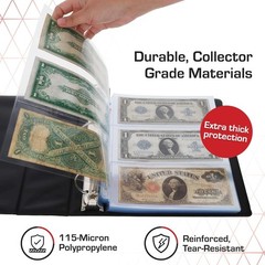 LaserWeld 4-Poet Currency Pa – 50ct | Holds 4 Regular Bills with