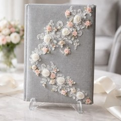 Leather Victorian Style Shabby Chic Photo Wedding, Bridal,Anniversary Album 4×6