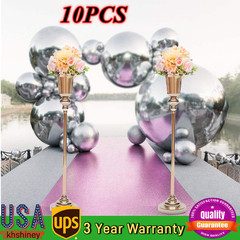 Metal Wedding Centerpieces Vase Versatile Trumpet Wedding Flower Vase Stand 10pc
