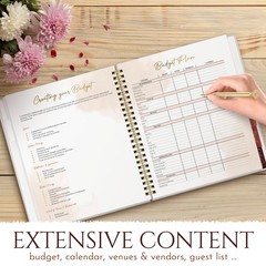 3PC VINTAGE FLORAL WEDDING PLANNER KIT 9x11in – UNIQUE GIFT SET-Wedding Planner