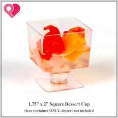 720 Bulk Acrylic Plastic Clear Stackable Dessert Candy Favor Bowl Plate Cup Box