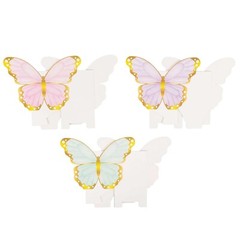 12 ASSORTED Paper Butterfly Party Favor BOXES Events Home Decorations Supplies
