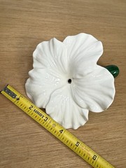 Small Bouquet Holder White Floral Bridal Flower Stem Vase