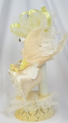 Vtg ©1959 Wedding Cake Topper 10” Coast Novelty Mfg Doves Bells