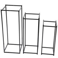 3pcs Plant Stand Metal Flower Pot Holder Display Rack Living Room Decorative