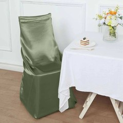 6 Eucalyptus Green SATIN UNIVERSAL CHAIR COVER for Wedding Banquet Reception