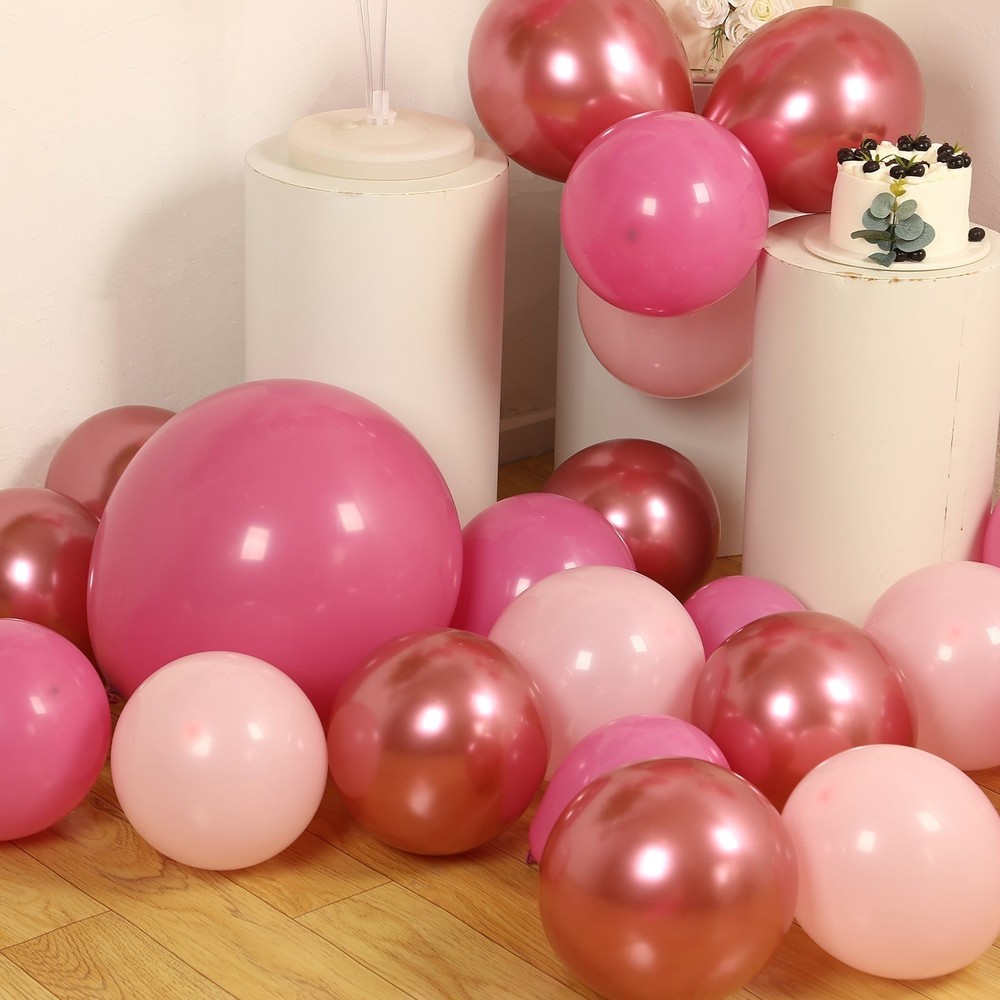 94 Rose Gold Pink Biodegradable Latex Balloon Garland Kit Wedding Party Events