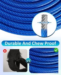 Upgraded Yard Dog Runner with Elastic Cable, 100ft Tie Out Cable and 10ft Lea…