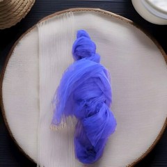 Tulle: Orange/Dark Purple/Light Purple & 8 Tulle Chair Ornaments