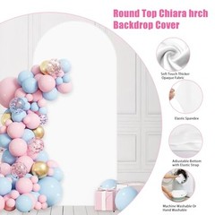 Arch Backdrop Cover, 6FT Spandex Fitted Wedding Arch Stand Covers 6 FT White