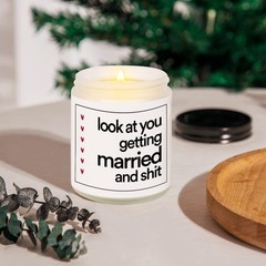 BaubleDazz Funny Wedding Gifts, 7oz, Look at You, Getting Married