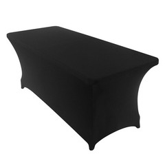 Peomeise 2PCS 6FT Spandex Table Cover Rectangular Stretch Spandex Tablecloth …