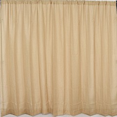 8 ft x 8 ft Natural Faux Burlap Backdrop Drape Curtain Panel Decorations Party