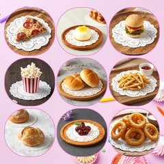 TIESOME 200 Pcs Small Paper Doilies, 3.5 Inch Round Paper Doilies Disposable