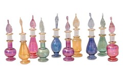 CraftsOfEgypt Egyptian Perfume Bottles Set of 10 2 Inches (5 Cm), Multicolor
