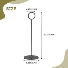 16 Pieces Table Card Holder 8 inches Table Number Holders Place Steel Card Ho…