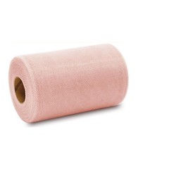 Blush Pink Tulle Roll 6″ x 300 Ft (100 Yds) Fabric Netting Wedding Decor Craft