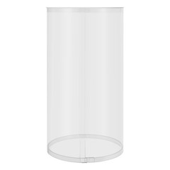 3Pcs Clear Round Cylinder Pedestal Stand for Wedding Party Display Stand Decor