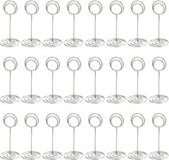 24 Pieces 3.35 Inch Table Number Holder Place Card Photo Holder Picture Name