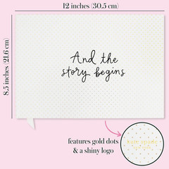 Kate Spade New York Wedding Guest Book, Bridal Journal W/ 17 Lined Pages + 1 Pen