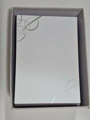 Gartner studios 50 Invitations and Envelopes Silver Design On 2 Corners New