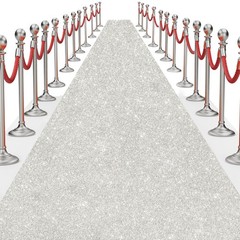 Glitter Carpet Runner 200 GSM 2.6FT X 15FT Non-Woven Fabric – Aisle for Events