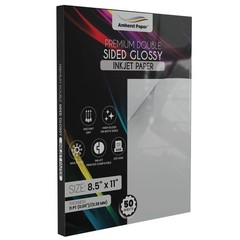 Premium Double Sided Glossy Inkjet Paper, 8.5″ x 11″ and 5″ x 8.5 x 11, White