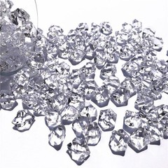 Small Decoration Acrylic Stones Rocks Table 200 PCS 6*9mm Acrylic Full Granules