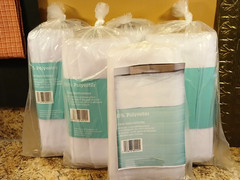 Waverly White Tulle w/Green Glitter 4 pkgs. + 1 Free (each 3 yd. pkg. 108″x54″)