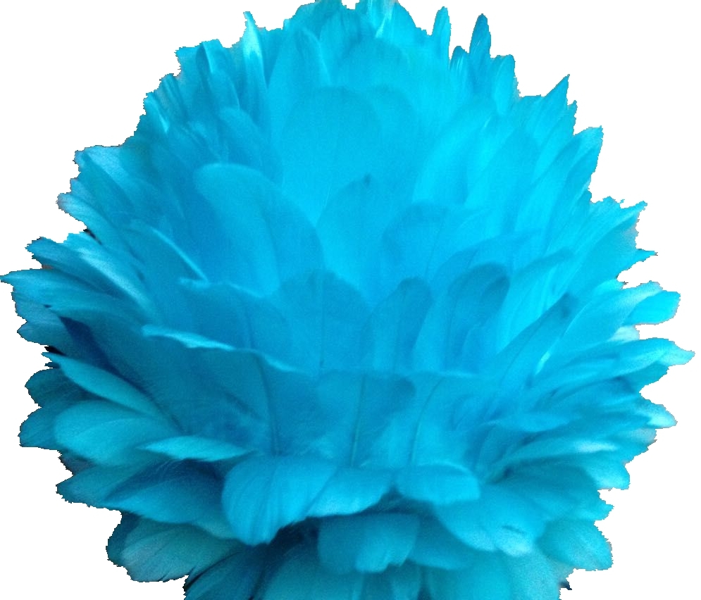 Centerpiece Feather Ball Large Wedding Ball Kissing Ball 16 inches Turquoise USA