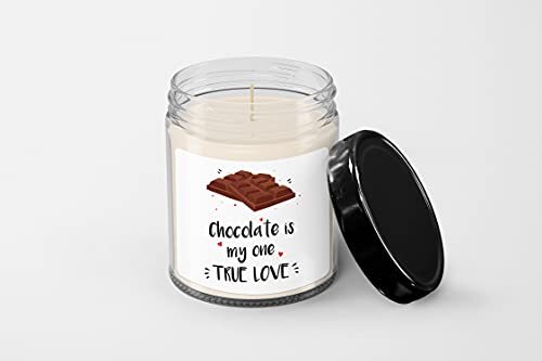 Chocolate is My one True Love Candle – Soy Wax Candle – Hand Poured Candle