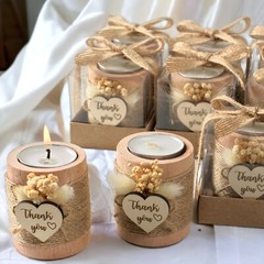 10 Pack Tealight Candle Holders Wedding Favors for Guests – Bridal Shower