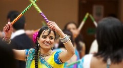 100x Dandiya Sticks Pairs for Garba Celebrations Indian Dandiya Sticks Pair
