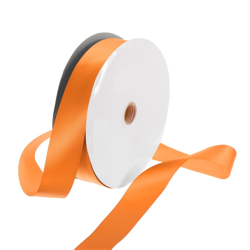100 Yard/300ft Satin Ribbon Thick Double Sided Grosgrain 1.5″(3.8cm)/Orange