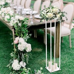 Clear Acrylic Flower Stand 39 Tall Column Vase Centerpieces Wedding Decoration