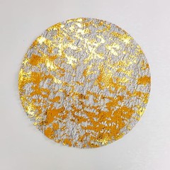 Black and Gold Placemats Round Disposable Metallic Gold Doilies Glitter Foil