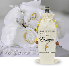Wedding Wine Bag Engagement Gifts for New Couples, Mr and Mrs Marriage Wedding G