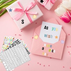 4620 Letter Stickers 30 Sheets Alphabet Stickers 0.5in Vinyl Self-Adhesive Al…