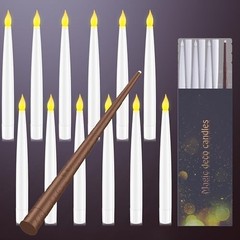 18 Pcs Floating Candles with Wand, Magic Decorations Magic Hanging 18 pack