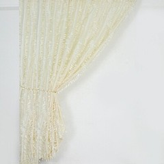 8 ft x 8 ft IVORY Leaf Petal Taffeta Backdrop Drape CURTAIN Panel Party