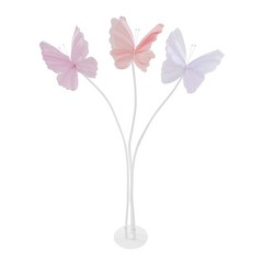2 Pack Realistic Artificial Butterfly Decoration with Standing Base for Wedding