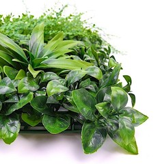 4 Green Artificial Boxwood Leaves Foliage UV Protected Wall Panels Party Events