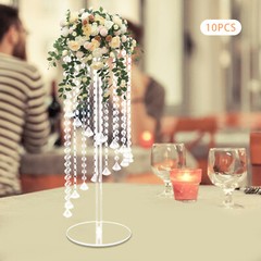 10 Pcs Acrylic Vase Stands Party Wedding Crystal Centerpiece Table Decoration