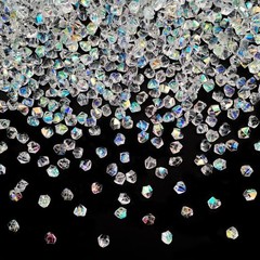 Iridescent Vase Filler, 1400 PCS 6 * 9 mm Acrylic Ice Cubes Acrylic Gem Plastic