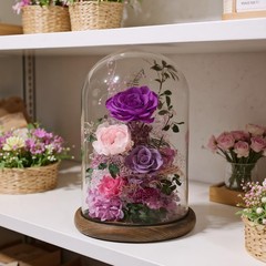 lovenfold Flowers for Delivery Preserved Rose in Large, Purple-summer